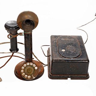Candlestick Phone - Dial type with Ringer Box