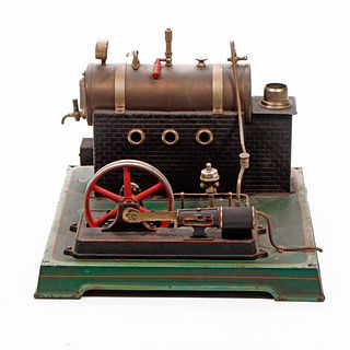 Doll et Cie. Toy Stationary Steam Engine.