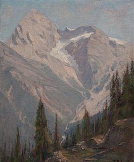 Franz Biberstein, (Wisconsin/Swiss, 1850-1930), Mountain Range
