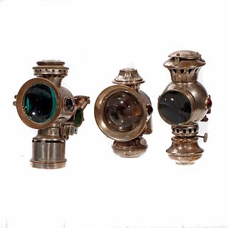 Three Cycle Lamps, Late 19th Century.