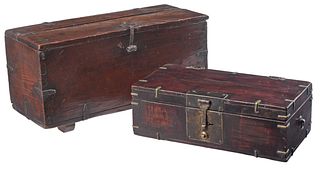 Two Korean Small Chests or Money Boxes