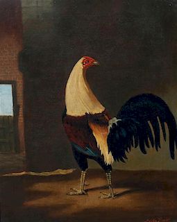 Hilton Lark Pratt  , (British, 1838-1875), Rooster