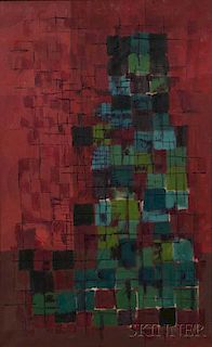 Alfred Olschewski (Russian/American, 1921-2001)      Red Abstract # 1
