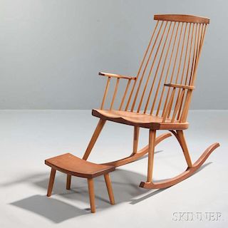 Thomas Moser New Gloucester Rocker and a Footstool