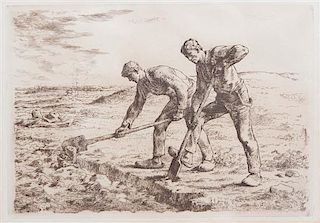 Jean François Millet, (French, 1814-1875), Les Becheurs (The Diggers)
