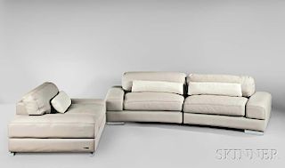 Roche Bobois Sectional with Armchair
