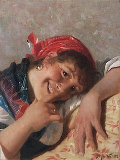 Peder Mork Monsted, (Danish, 1859-1941), The Girl, 1897