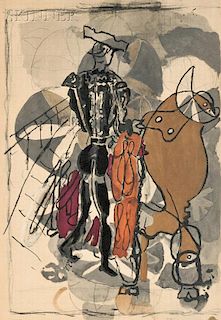 After Georges Braque (French, 1882-1963)      Torero