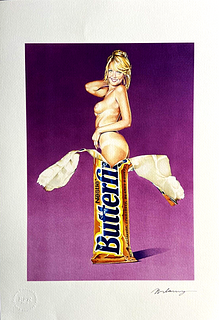 Mel Ramos 'Butterfinger' 2005, Limited Edition Litograph