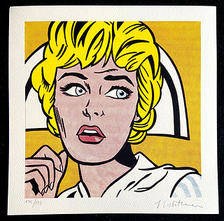 Roy Lichtenstein 'Nurse' 1986, Limited Edition Litograph