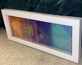 Yaacov Agam "Visual Relationship" 1980, Dynamograph Signed & numbered with Publisher coa