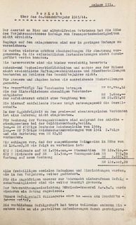 Kosanke, Axel
Bohrisch-Brauerei-Aktiengesellschaft Stettin. Jahresabschlussbericht 1943/44. Typoskript. Stettin, 1944 bzw. Ha