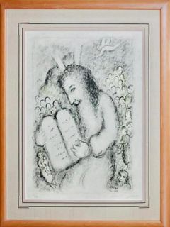 Marc Chagall 'Moses - 1979' lithograph signed & numbered