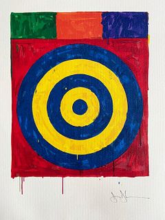 Jasper Johns 'Target' 1978, limited edition lithograph