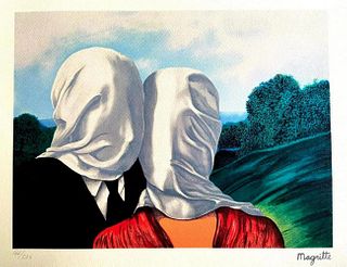RENE MAGRITTE, 'LOVERS' 1986, LIMITED EDITION LITOGRAPH