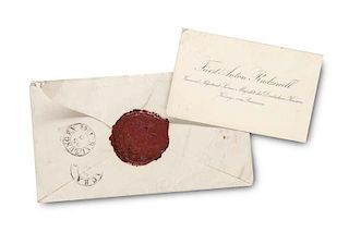 Eigenhaendiger Brief von Eugen II. Wilhelm Erdmann Herzog von Wuerttemberg an seine Schwester Landgraefin Marie von Hessen-Ph