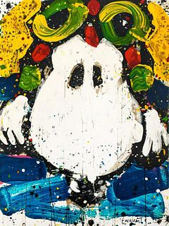 Tom Everhart, "Ace Face" Lithograph - Signed & numbered
