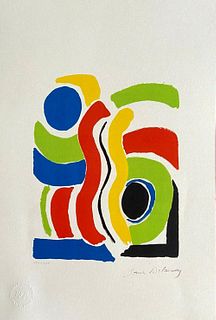 Sonia Delaunay 'Composition' limited edition lithograph 1994