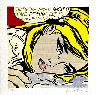 Roy Lichtenstein 'That's the way it should have Begun…' limited edition lithograph 1986