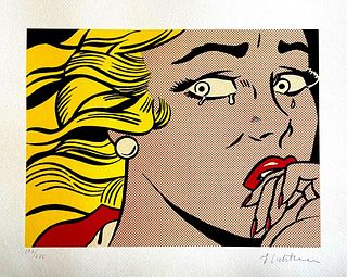 Roy Lichtenstein 'Ragazza crying (Crying Girl)' limited edition lithograph 1986