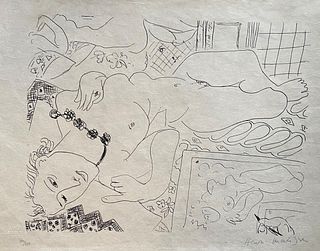 Henri Matisse, 'Nu couche' litograph on Japon - 1960