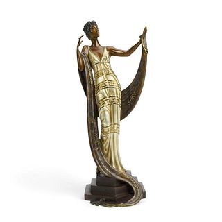 Erte "LA COQUETTE - 1986" Bronze Sculpture signed and numbered