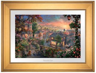 Thomas Kinkade 'Lady and the Tramp' Signed & numbered