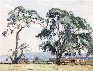 John William Ashton, (Australian/British, 1881-1963), Pastoral Scene