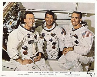 Nasa, Prime Crew Of First Manned Apollo Mission, Walter M. Schirra, Jr., Donn F. Eisele, Walter Cunningham, Apollo 7