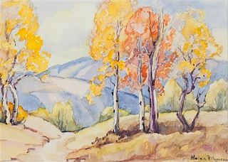Helen B. Hagerman, (American, 1887-1952), Landscape I and Landscape II (two works)