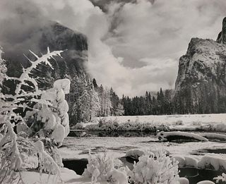 Ansel Adams, Gates of the Valley, Winter, Yosemite National Park, California, C. 1938