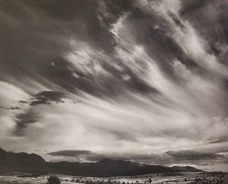 Ansel Adams, Moon and Clouds, Northern California, 1959
