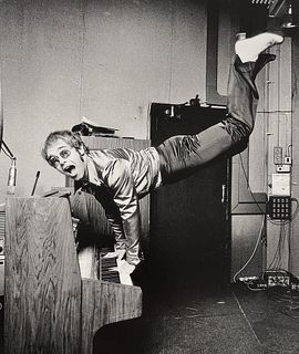 Terry O'neill, Elton John Performing A Handstand On His Piano, London 1972
