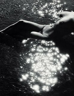 LUCIEN CLERGUE - Female Nude Beach Water Body-1968