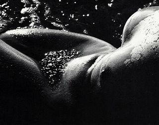 LUCIEN CLERGUE - Female Nude Body Water Ocean, 1960s