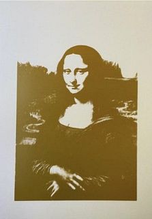 Andy Warhol Da Vinci's Mona Lisa Sunday B Morning Gold
