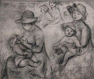Pierre-Auguste Renoir, (French, 1841-1919), Trois Esquisses de Maternite