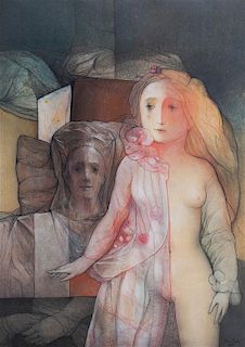 Miguel Roca Fuster , (Spanish, b. 1942), Surreal Nude, 1971