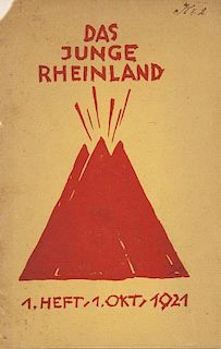 Das Junge Rheinland. 1. Heft (1. Okt. 1921) u. 3. Heft (1. Dez. 1921). Schriftfuehrer Gert H. Wollheim. Mit vielen Abb. Duess