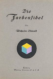 Ostwald, Wilhelm
Die Farbenfibel. Mit 9 schematischen Abbildungen und 252 einmontierten Farbbeispielen. Leipzig, Unesma, 1920