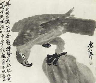 Qi Baishi
Qi Baishi zuo pin xuan ji (Ausgewaehlte Werke von Qi Baishi). Mit Kuenstlerportrait im Frontispiz und zahlreichen R