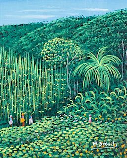 Henri Robert Bresil  , (Haitian, 1952-1999), Landscape