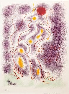 Andre Masson, (French, 1896-1987), Female Nude, 1961