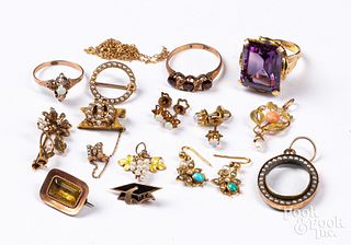 10K gold and gemstone jewelry