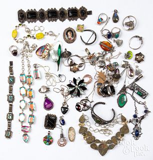 Jewelry, mostly sterling silver