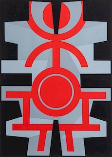 Jimmy Ernst, (American/German, 1920-1984), Untitled (Totem), 1971