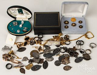 Assorted costume and silver jewelry