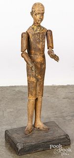 Carved articulated figure or artist's model