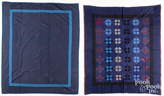Two signed and dated Amish quilts