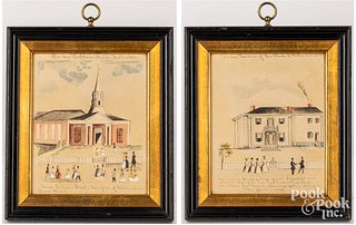 Two Lewis Miller lithographs, of Virginia scenes